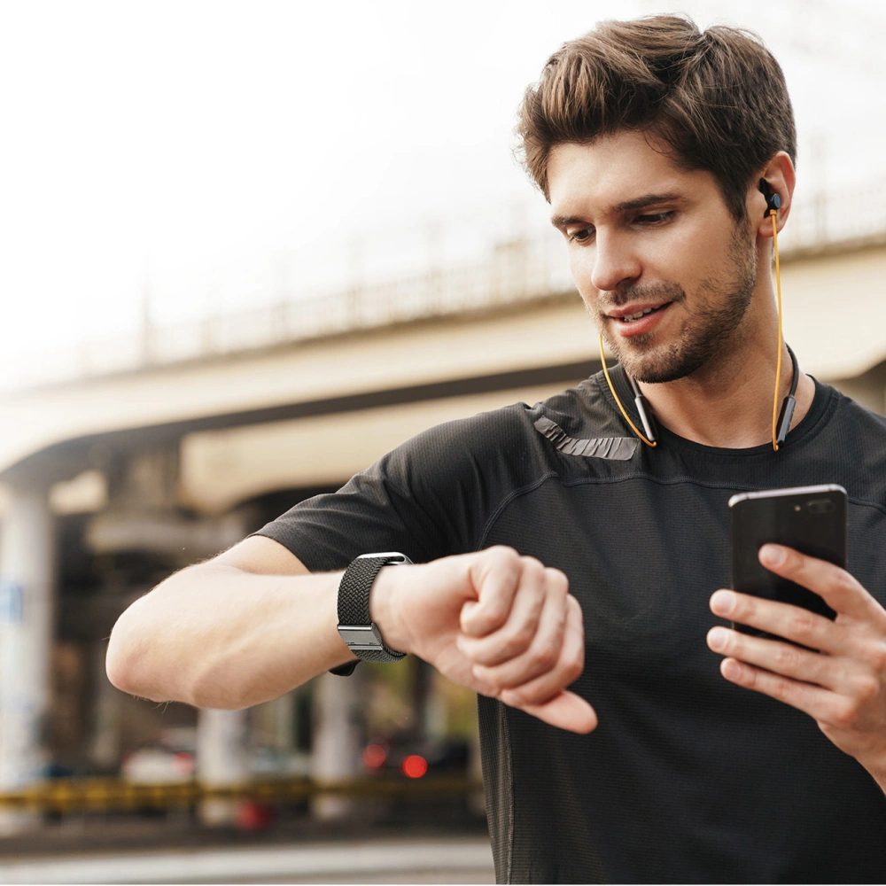 Pasek Dux Ducis Strap Mixture II Apple Watch 4/5/6/7/SE/8/9/10 40/41/42mm czarny