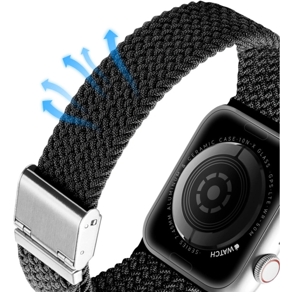 Pasek Dux Ducis Strap Mixture II Apple Watch 4/5/6/7/SE/8/9/10 40/41/42mm czarny