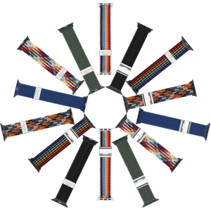 Kup Pasek Dux Ducis Strap Mixture II Apple Watch 4/5/6/7/SE/8/9/10 40/41/42mm pale stripes - DDS1619 - {ean13} - Sklep Home Screen
