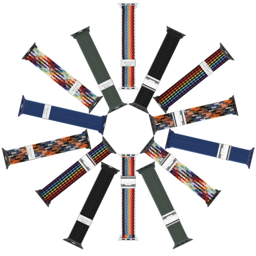 Buy Dux Ducis Strap Mixture II Apple Watch 4/5/6/7/SE/8/9/10 40/41/42mm pale stripes - DDS1619 - {ean13} - Home Screen Store Europe