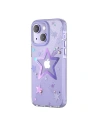 Etui Kingxbar Heart Star Apple iPhone 14 Plus / 15 Plus lila csillag