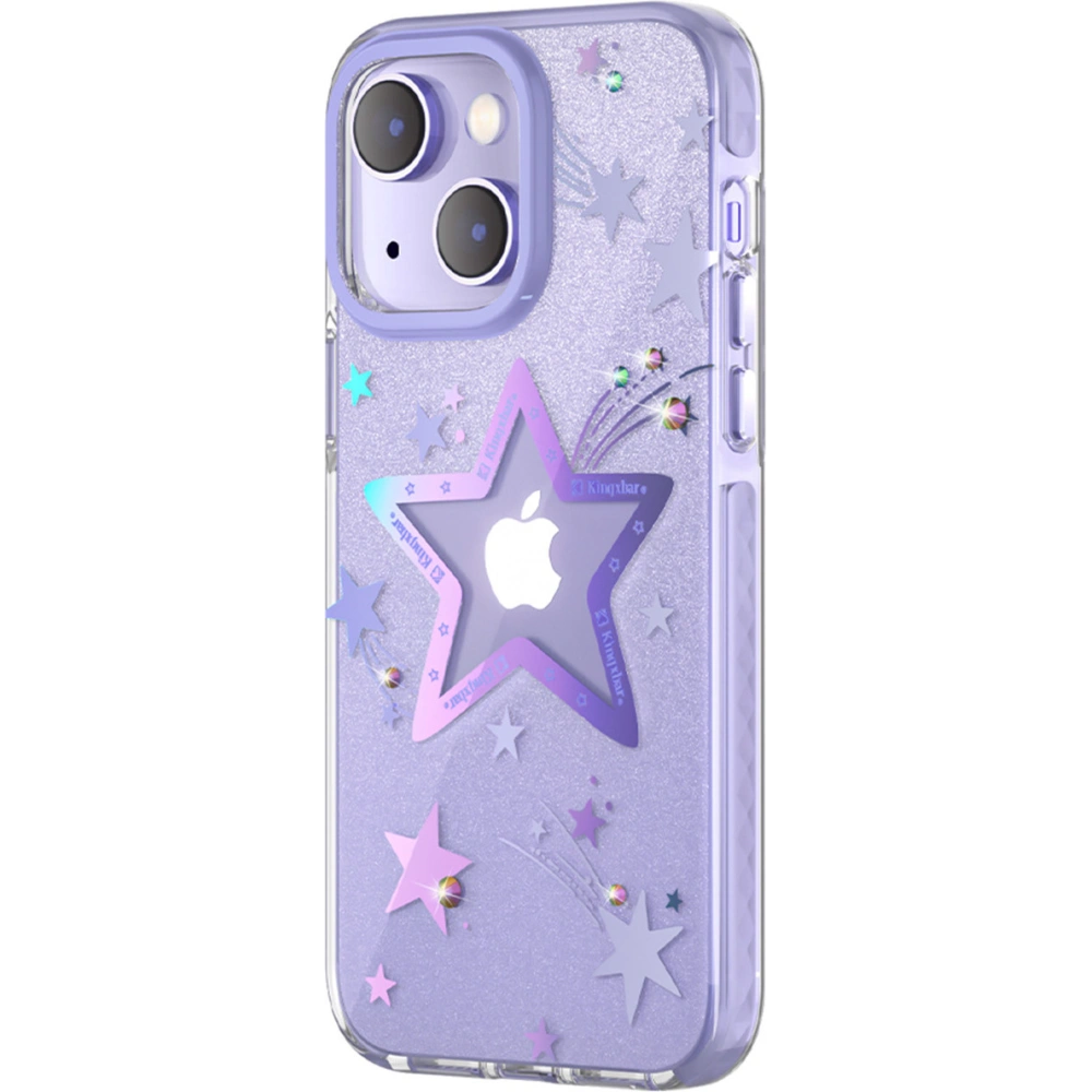 Etui Kingxbar Heart Star Apple iPhone 14 Plus / 15 Plus purple star