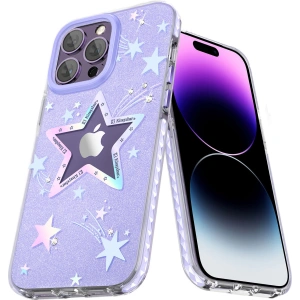 Kup Etui Kingxbar Heart Star Apple iPhone 14 Plus / 15 Plus purple star - KGX533 - {ean13} - Sklep Home Screen