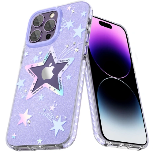 Buy Kingxbar Heart Star Apple iPhone 14 Plus / 15 Plus purple star - KGX533 - {ean13} - Home Screen Store Europe