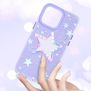 Kup Etui Kingxbar Heart Star Apple iPhone 14 Plus / 15 Plus purple star - KGX533 - {ean13} - Sklep Home Screen