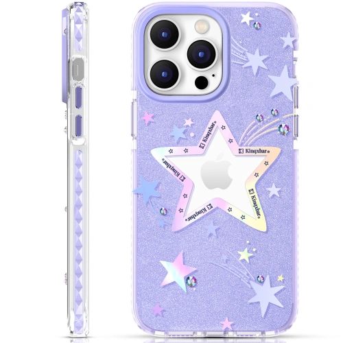 Kup Etui Kingxbar Heart Star Apple iPhone 14 Plus / 15 Plus lila csillag - KGX533 - {ean13} - Sklep Home Screen