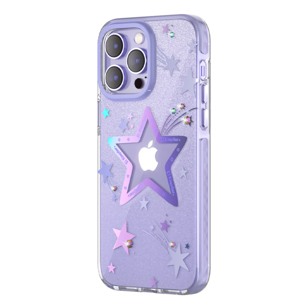 Etui Kingxbar Heart Star Apple iPhone 14 Pro Max purple star