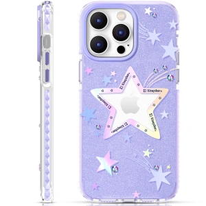 Kup Etui Kingxbar Heart Star Apple iPhone 14 Pro Max purple star - KGX536 - {ean13} - Sklep Home Screen