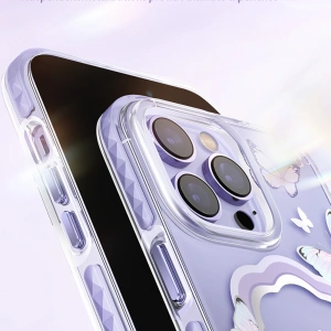 Kup Etui Kingxbar Butterfly MagSafe Apple iPhone 14 fioletowe - KGX537 - {ean13} - Sklep Home Screen