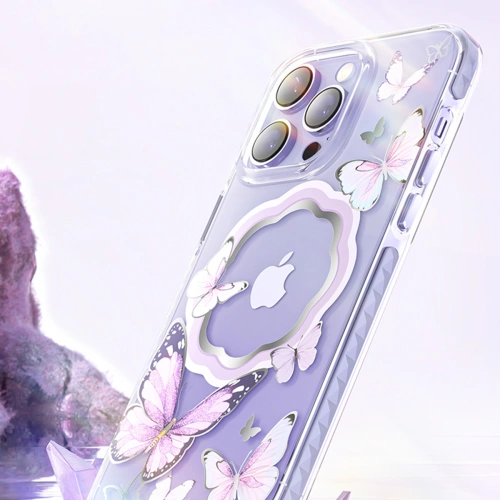 Kup Case Kingxbar Butterfly MagSafe Apple iPhone 14 rosa - KGX538 - {ean13} - Sklep Home Screen