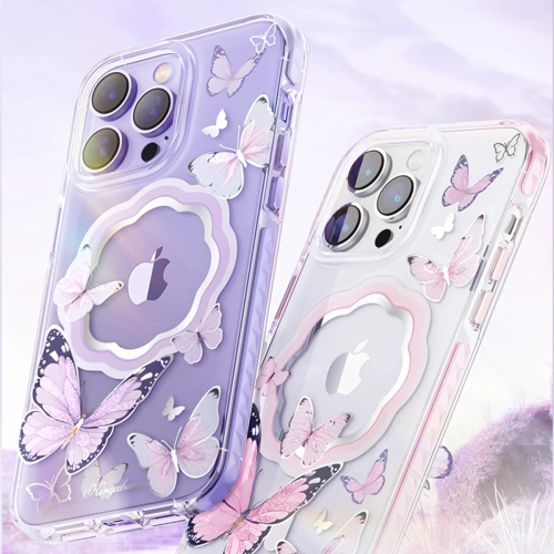 Kup Case Kingxbar Butterfly MagSafe Apple iPhone 14 Plus / 15 Plus rosa - KGX544 - {ean13} - Sklep Home Screen