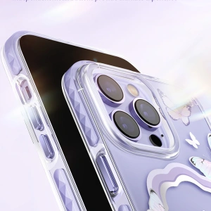 Kup Etui Kingxbar Butterfly MagSafe Apple iPhone 14 Plus / 15 Plus różowe - KGX544 - {ean13} - Sklep Home Screen