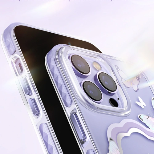 Kup Husă Kingxbar Butterfly MagSafe Apple iPhone 14 Plus / 15 Plus roz - KGX544 - {ean13} - Sklep Home Screen
