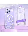 Kup Etui Kingxbar Flora MagSafe Apple iPhone 14 růžové - KGX550 - {ean13} - Sklep Home Screen