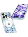 Kup Etui Kingxbar Flora MagSafe Apple iPhone 14 orchidea - KGX551 - {ean13} - Sklep Home Screen