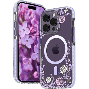 Kup Etui Kingxbar Flora MagSafe Apple iPhone 14 Plus / 15 Plus peony - KGX555 - {ean13} - Sklep Home Screen