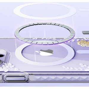 Kup Etui Kingxbar Flora MagSafe Apple iPhone 14 Plus / 15 Plus rose - KGX556 - {ean13} - Sklep Home Screen