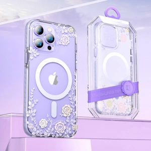 Kup Etui Kingxbar Flora MagSafe Apple iPhone 14 Pro Max peony - KGX558 - {ean13} - Sklep Home Screen