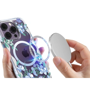Kup Etui Kingxbar Flora MagSafe Apple iPhone 14 Pro Max orchid - KGX560 - {ean13} - Sklep Home Screen