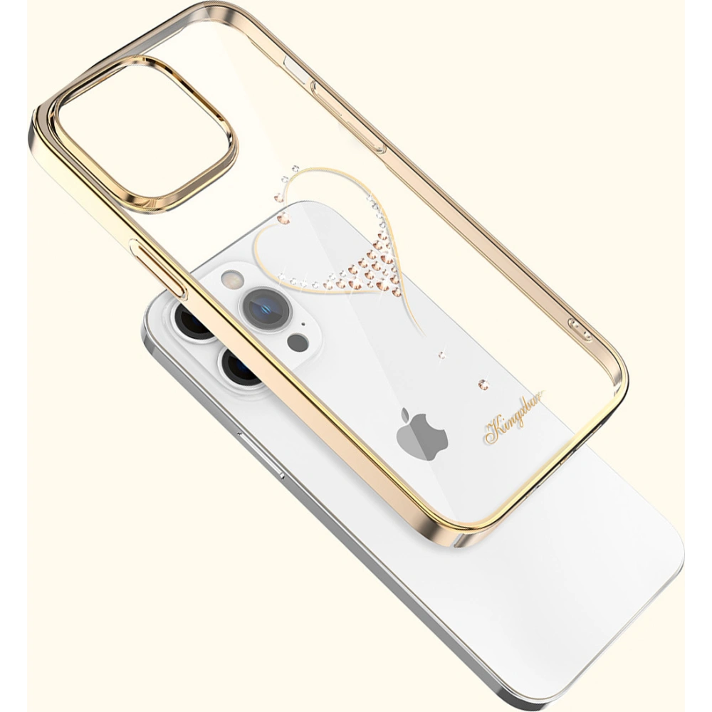 Etui Kingxbar Wish Apple iPhone 14 Plus / 15 Plus złote