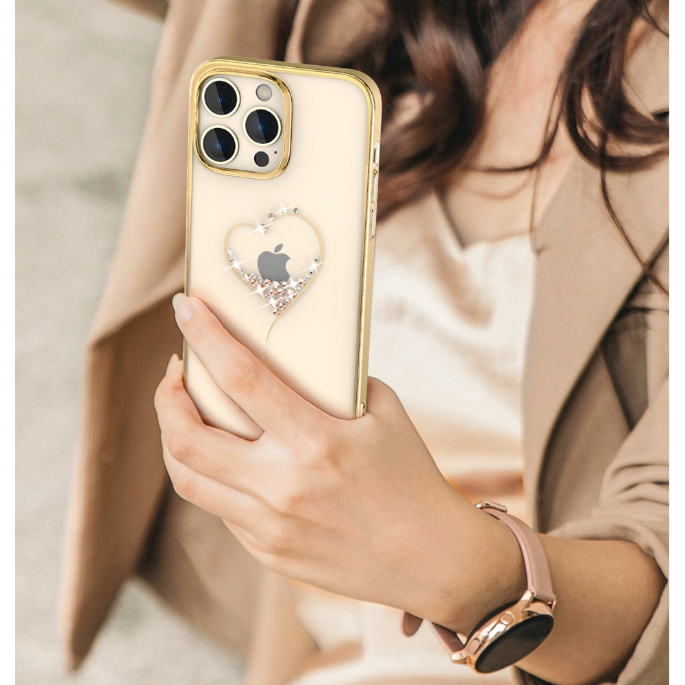 Etui Kingxbar Wish Apple iPhone 14 Pro Max złote