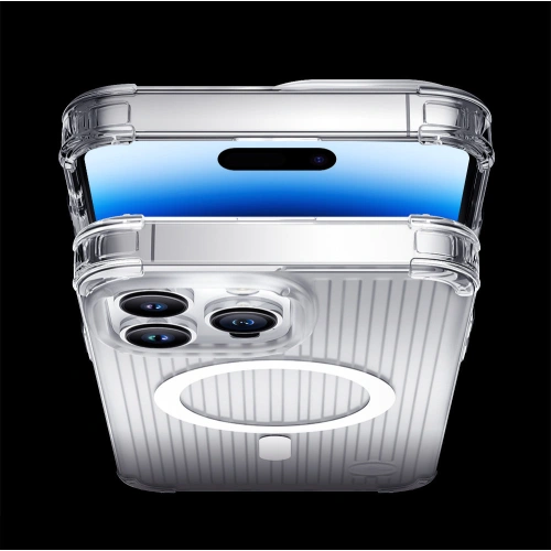 Kup Etui Kingxbar PQY Go Out MagSafe Apple iPhone 14 srebrne - KGX575 - {ean13} - Sklep Home Screen