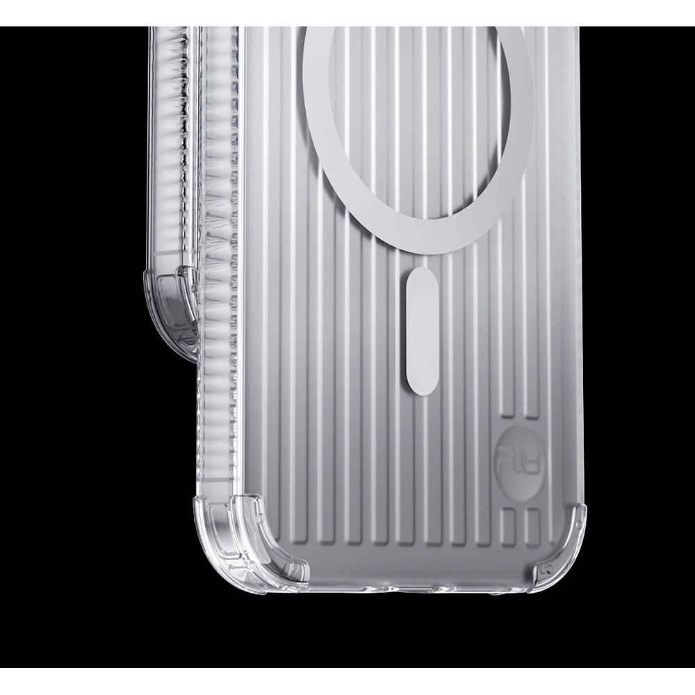 Etui Kingxbar PQY Go Out MagSafe Apple iPhone 14 Plus / 15 Plus srebrne