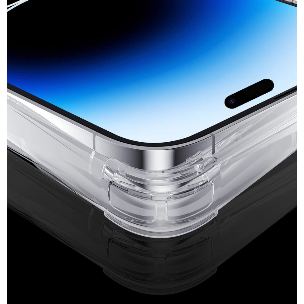 Etui Kingxbar PQY Go Out MagSafe Apple iPhone 14 Plus / 15 Plus srebrne