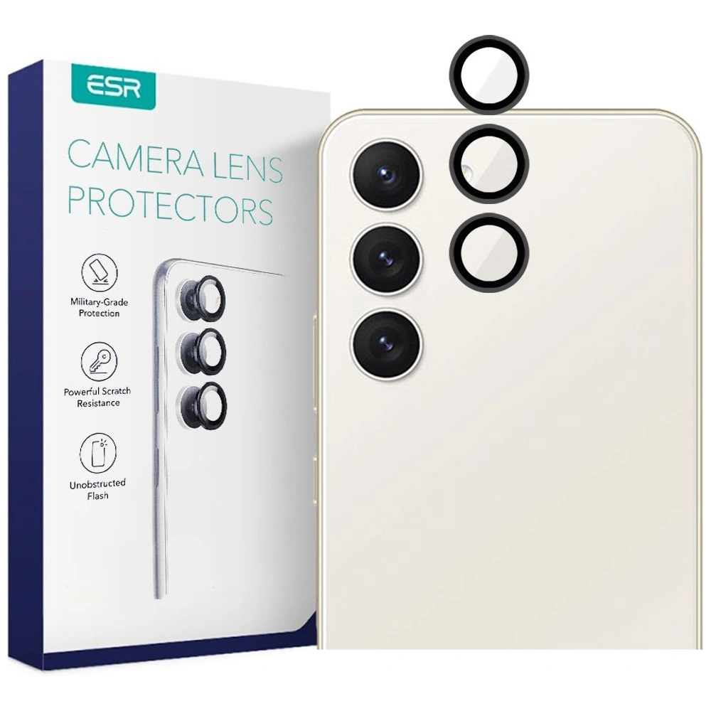 Szkło hartowane na aparat ESR Camera Lens Samsung Galaxy S23/S23+ Plus Black