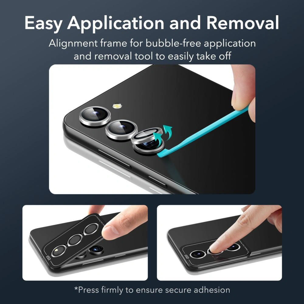 Szkło hartowane na aparat ESR Camera Lens Samsung Galaxy S23/S23+ Plus Silver