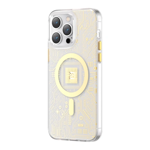 Kup Etui Kingxbar PQY Geek MagSafe Apple iPhone 14 arany - KGX585 - {ean13} - Sklep Home Screen