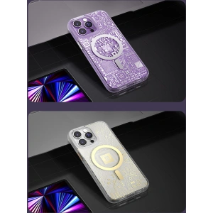 Kup Etui Kingxbar PQY Geek MagSafe Apple iPhone 14 Pro srebrne - KGX588 - {ean13} - Sklep Home Screen