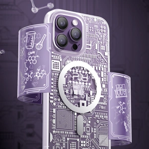 Kup Etui Kingxbar PQY Geek MagSafe Apple iPhone 14 Plus / 15 Plus srebrne - KGX590 - {ean13} - Sklep Home Screen