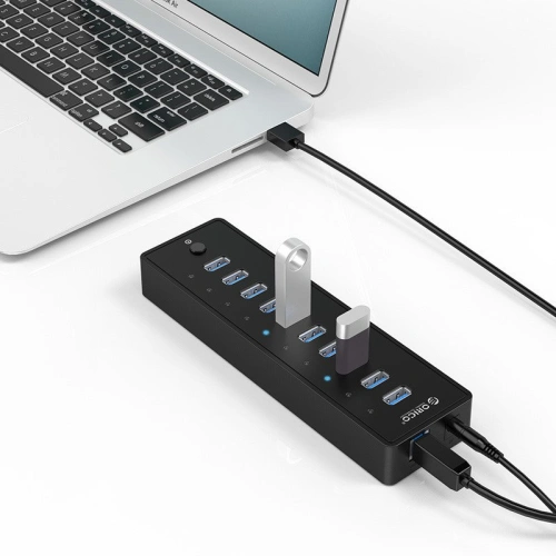 Kup Adapter Hub 10w1 Orico 10x USB 3.0 - ORC6 - {ean13} - Sklep Home Screen