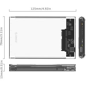 Kup Külső ház Orico HDD 2,5 hüvelyk + USB-C 3.1 Gen2 kábel - ORC8 - {ean13} - Sklep Home Screen