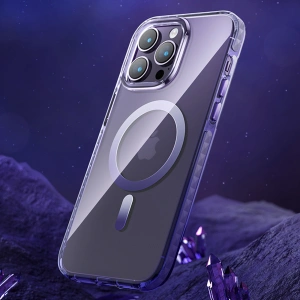 Kup Etui Kingxbar PQY Ice Crystal MagSafe Apple iPhone 14 Plus / 15 Plus szare - KGX601 - {ean13} - Sklep Home Screen