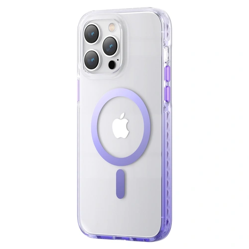 Kup Etui Kingxbar PQY Ice Crystal MagSafe Apple iPhone 14 Plus / 15 Plus fialové - KGX602 - {ean13} - Sklep Home Screen