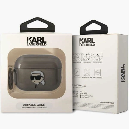Kup Husă Karl Lagerfeld KKLAP2HNIKTCK Apple AirPods Pro 2 negru/black Ikonik Husă Karl Lagerfeld - KLD1441 - {ean13} - Sklep Home Screen