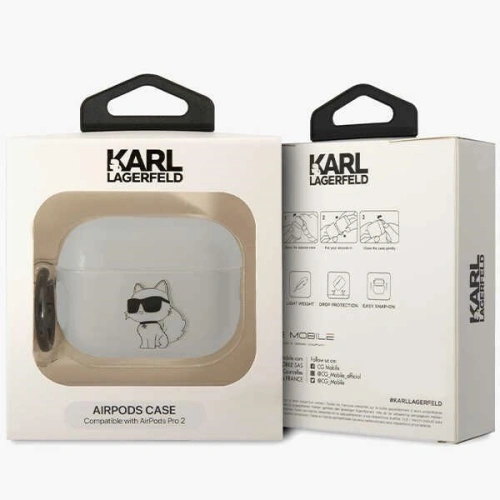 Kup Etui Karl Lagerfeld KLAP2HNCHTCT Apple AirPods Pro 2 transparent Ikonik Choupette - KLD1443 - {ean13} - Sklep Home Screen