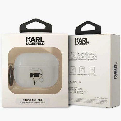 Kup Etui Karl Lagerfeld KLAP2HNIKTCT Apple AirPods Pro 2 transparent Ikonik Etui Karl Lagerfeld - KLD1444 - {ean13} - Sklep Home Screen