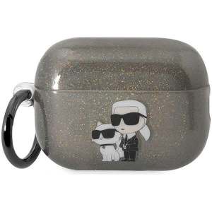 Kup Etui Karl Lagerfeld KLAP2HNKCTGK Apple AirPods Pro 2 czarny/black Gliter Karl&Choupette - KLD1445 - {ean13} - Sklep Home Screen
