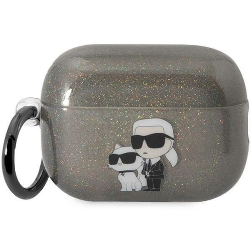 Kup Etui Karl Lagerfeld KLAP2HNKCTGK Apple AirPods Pro 2 černý/black Gliter Karl&Choupette - KLD1445 - {ean13} - Sklep Home Screen