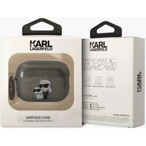 Buy Karl Lagerfeld KLAP2HNKCTGK Apple AirPods Pro 2 black Gliter Karl&Choupette - KLD1445 - {ean13} - Home Screen Store Europe
