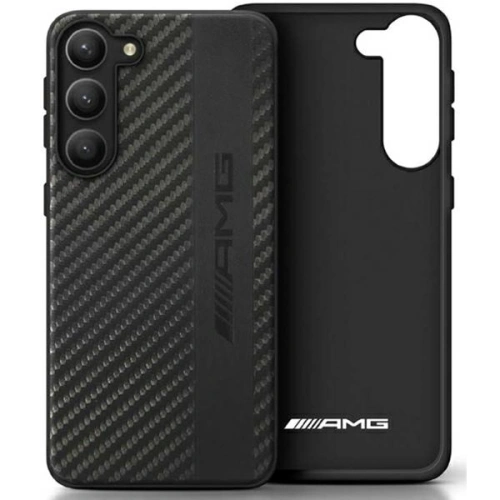 Kup Etui Mercedes AMG AMHCS23LBLSCA Samsung Galaxy S23 Ultra fekete/black hardcase Carbon Stripe&Embossed - MRS72 - {ean13} - Sklep Home Screen