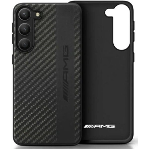 Kup Etui Mercedes AMG AMHCS23MBLSCA Samsung Galaxy S23+ Plus czarny/black hardcase Carbon Stripe&Embossed - MRS73 - {ean13} - Sklep Home Screen