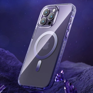 Kup Etui Kingxbar PQY Ice Crystal MagSafe Apple iPhone 14 Plus / 15 Plus srebrne - KGX603 - {ean13} - Sklep Home Screen