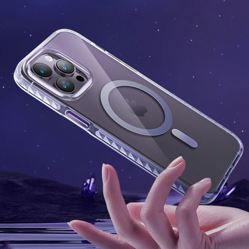 Kup Case Kingxbar PQY Ice Crystal MagSafe Apple iPhone 14 Plus / 15 Plus silberne - KGX603 - {ean13} - Sklep Home Screen