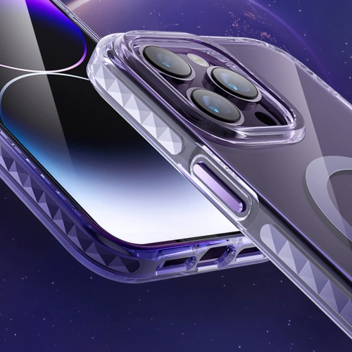 Kup Case Kingxbar PQY Ice Crystal MagSafe Apple iPhone 14 Plus / 15 Plus silberne - KGX603 - {ean13} - Sklep Home Screen