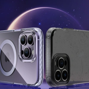 Kup Etui Kingxbar PQY Ice Crystal MagSafe Apple iPhone 14 Plus / 15 Plus srebrne - KGX603 - {ean13} - Sklep Home Screen