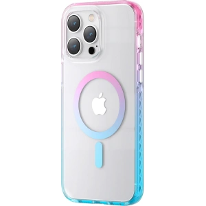 Kup Etui Kingxbar PQY Ice Crystal MagSafe Apple iPhone 14 Plus / 15 Plus różowo-niebieskie - KGX604 - {ean13} - Sklep Home Screen